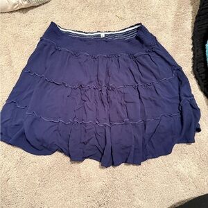 Elegant Navy Blue Women's Skirt